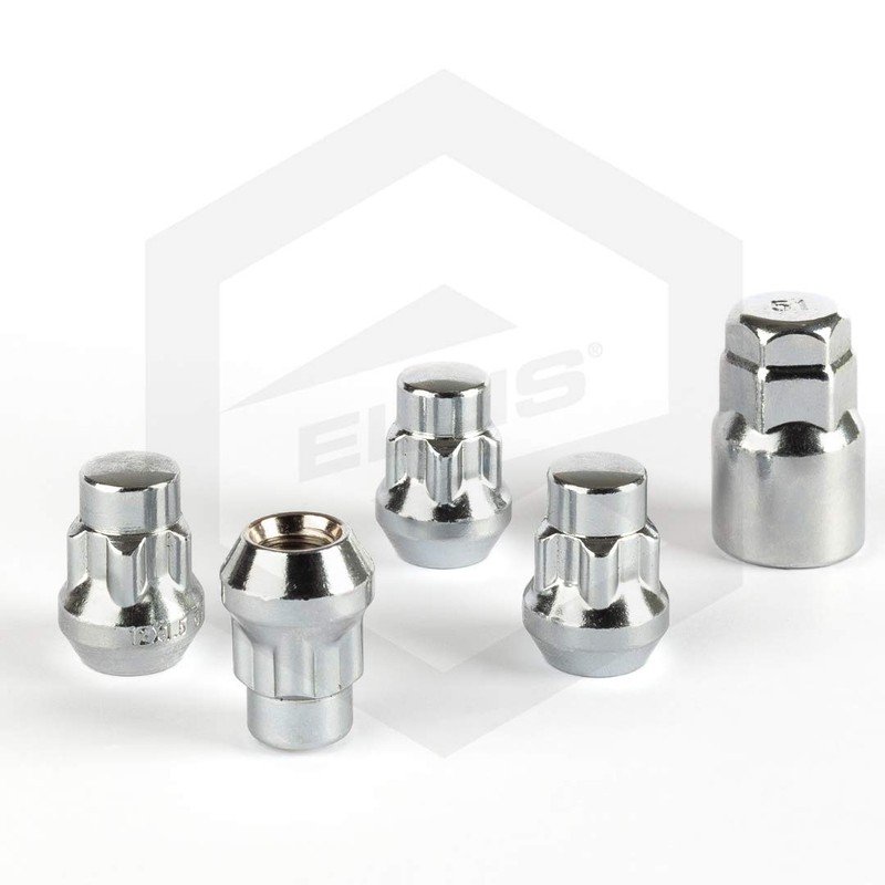 Ellis Excellence Set of 4 Alloy Wheel Locking Nuts, 1/2