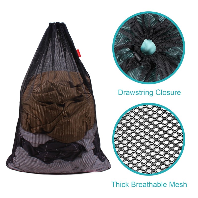 DuomiW 2 Pack Mesh Laundry Bags, 24 x 36 Inches