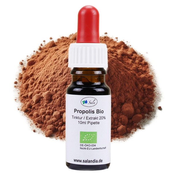 Sala Organic Propolis Solution 20% Extract Drops with Organic Alcohol