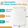 Shop4Mailers 10 x 13 Clear Plastic Poly Bags 1.5 Mil