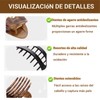 JDF3CISH 6PCS Horquillas Planas para Cabello, Pinzas para Curvas para