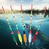 5PCS Multiple Color Balsa Wood Fishing Float Bobber Bite Indicator