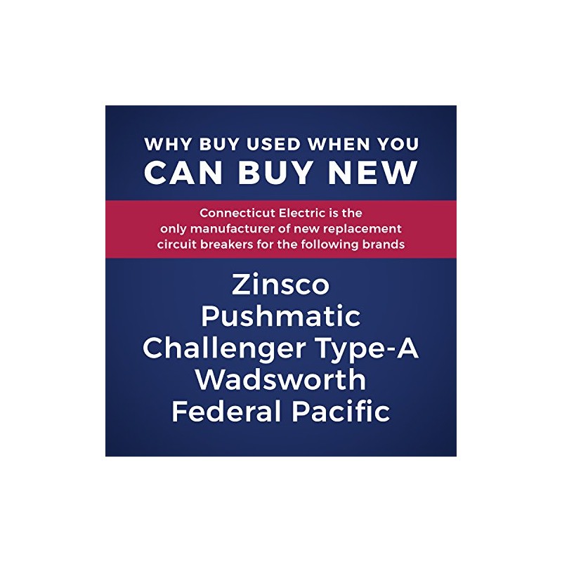 Connecticut Electric UBIZ0220-New Zinsco RC3820 Replacement Two Pole 20 Amp