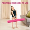 FINCOME Gymnastics Balance Beam Foldable 8ft Pink, Foam Gymnastic Beam