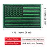 2 PCS EmWoot USA American Flag Patch Regular Reverse Embroidered