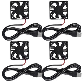 ALAMSCN 4pcs DC USB Brushless Fan 5V 5010 3D Printer Fan for 3D Printer Computer Case Small Devices Series Repair Replacement 50 x 50 x 10 mm
