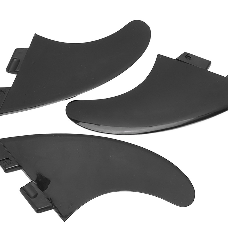 3Pcs/Set Surfboard Fin PVC Fiberglass Longboard Ocean Broad Thruster Fins