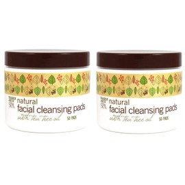 2 Pack Trader Joes Spa Natural Facial Cleansing Pads with Tea Tree Oil
