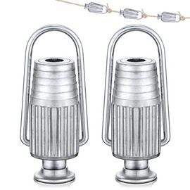 2 Pcs Clothesline Line Tightener Metal Clothesline Tightener Clothes Line Tensioners Heavy Duty Clothesline Tensioner Aluminum Rope Tightener for Pulleys and Fixed Clothes Household Supplies
