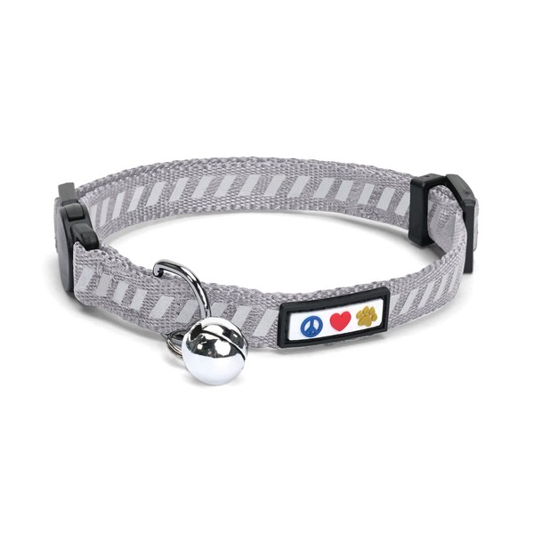 Pawtitas Pet Traffic Reflective Cat Collar with Safety Buckle and