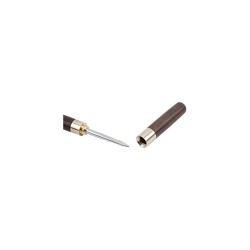 Portable Stainless Steel Ice Picks with Wooden Handle and Cover