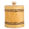 Wooden Container Kitchen Container Squirrels Design Birch Bark Container 5.1-inch