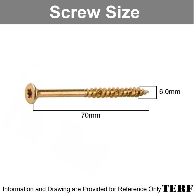 TERF® High Performance Multi Purpose Screw 6.0 X 70mm Torx
