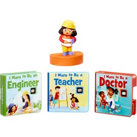 little tikes I Want to Be: Helper Collection for Story Dream Machine - 3 Stories & 1 Character, Storytime Books with Audio Play Character, For Boys and Girls Ages 3+