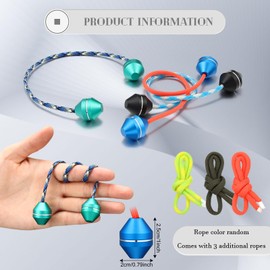 Simgoing 3 Pcs Fidget Beads Greek Worry Fidget Beads Aluminum Alloy Bump EDC Relieve Anxiety Toy Gift for Men Women Teens Skill Players(Classical Style)