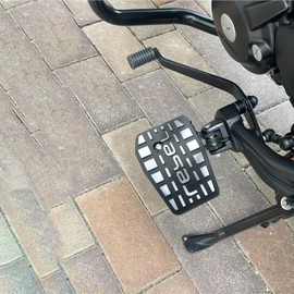 WOOGA Footrest Motorcycle Front Driver Wide Billet Foot Pegs fit forHo&n&da Rebel 250 Rebel CMX 500 Rebel 300 CMX 250 CMX 500 CMX 300 Part 2017-2025 (Silver)