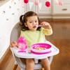 Munchkin Be Happy Toddler Dining Set, Includes Suction Plate, Straw