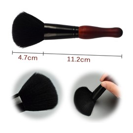 BIUDECO 1pc Wooden Handle Blusher Brush Professional Powder Brush with Nylon Fiber for Natural Makeup for Daily and Professional Use for Women