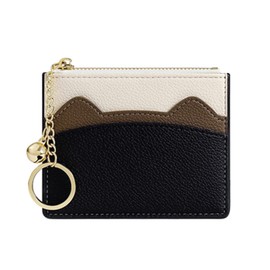 Suitcase Company TAOMICIC Card Case, Fragment Case, Pass Case, Women's, Large Capacity, Thin, Slim, Mini Wallet, Coin Purse, Stylish, Cat Ears, Black