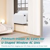 Daisypower Indoor Air Conditioner Cover for U-Shaped Window AC Units,