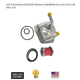 Autoparts CVT Transmission Fluid CVTF Warmer Cooler&Filte For Civic 14-21 2.0L HR-V 1.8L