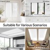 Vatge Front Door Sidelight Curtains with Velcro - 12x72 Door