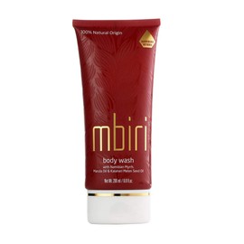 Mbiri Shower Gel, 100% Natural Cosmetics Body Wash with Marula Oil, Myrrh and Kalahari Melon Oil, Vegan (1 x 200 ml)