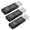 USB SD Card Reader for PC, 3 Packs Micro SD