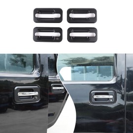 Fgtagtal Fit for Hummer H2 2003-2009 Door Handle Cover, ABS Exterior Door Handle Protector Trim Frame Cover, 4PCS (Matte Black)