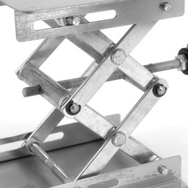 Laboratory Scissor Jack Stainless Steel Laboratory Stand Table Scissor Lift for Lab Lift, Manual Control 4 x 100 mm