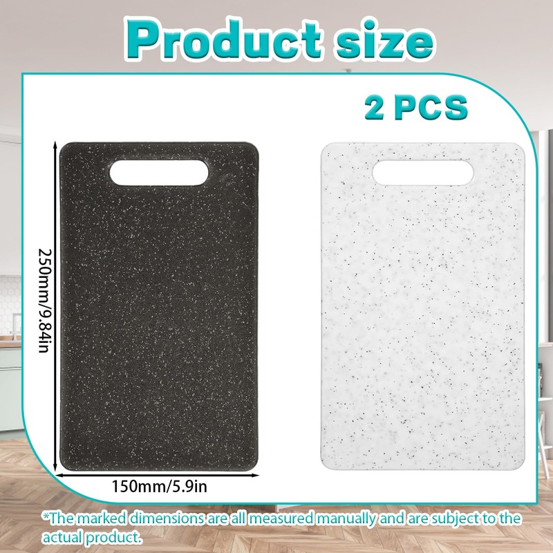 2Pcs Mini Chopping Board, Small Chopping Board Plastic Set, Lightweight