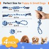 wodoca Dog Rope Toys 4 Pack, Puppy Teething Cotton Knot