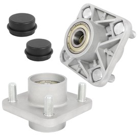 Aluminum Golf Cart Front Hub Assembly for Club Car DS and Precedent 2003.5-Up & Tempo 2018-Up Gas/Electric, Replaces OEM# 102357701（2 Pack）.