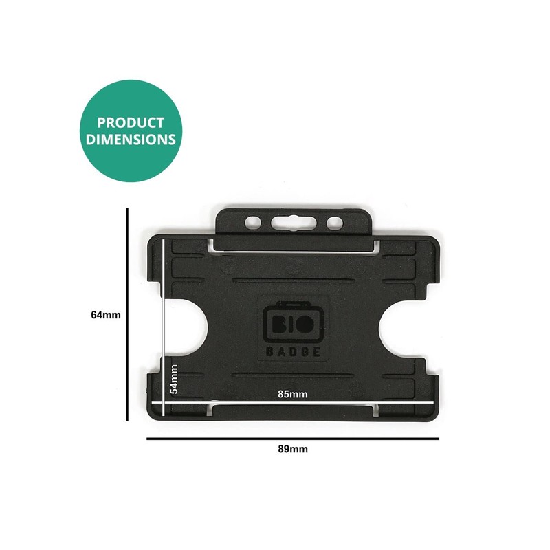 Customcard ltd® Set of Black Neck Strap Lanyard with Plastic