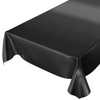 Oilcloth Tablecloth Oilcloth Washable Tablecloth Plain Gloss Plain Black Cut