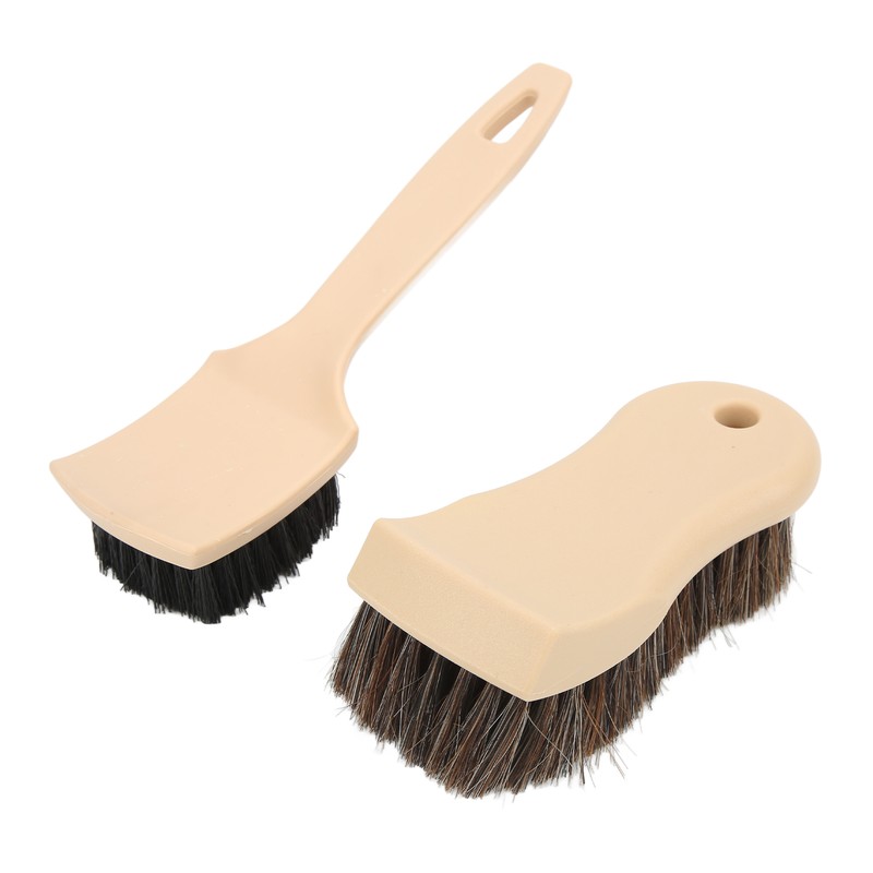 Car Wheel Tire Cleaning Brush Horsehair Interior Exterior for Leather