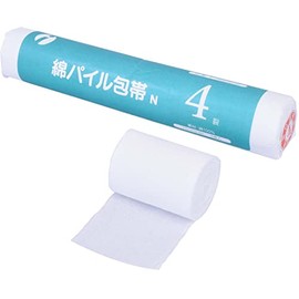 イワツキ 綿パイル包帯N 003-30240 4裂耳付 7.5cm×9m 10本