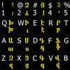 ARMENIAN-ENGLISH NON-TRANSPARENT KEYBOARD STICKER MATTE BLACK BACKGROUND