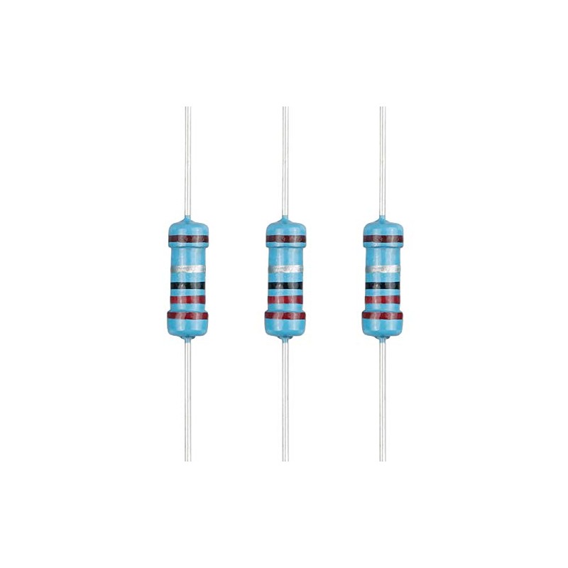 EDGELEC 100pcs 2.2 ohm Resistor 1/2w (0.5Watt) ±1% Tolerance Metal