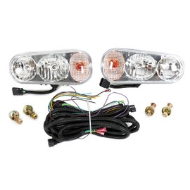 ECOTRIC Universal Halogen Snow Plow Lights Kit Compatible with Boss Western Meyer Blizzard Curtis Snowdog Replacement for 1311100 Snow Plow Lights Accessories