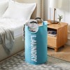 YOUDENOVA ランドリーバスケット 大容量82L せんたくかご 85％防水性 折りたたみ 撥水加工 耐荷重15KG 洗濯物入れ 取っ手付き