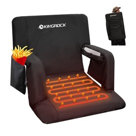 KINGROCK Stadium Seat with backrest Support - Heated, Comfortable Cushion Outdoor Chair