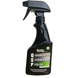 Flitz Granite Glass Stainless Steel cleaner and Polish16oz Protect appliances, grills, glass showers, doors, plexiglass, marble