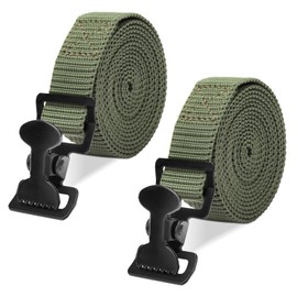 Dimakung Tree Stand Utility Straps for Summit Viper Climber, 2 PCS - Green, 75in x 1in, Polypropylene Fiber & Steel, 220lbs Capacity, Buckle, Compatible with Truck, SUV, Hunting Tree Stand Accessories