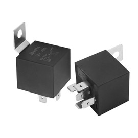 Anxingo 2Pcs 12V 40A 5 Pin Car Relay Replacement for Johnson Evinrude OMC Outboard Marine Corp, Replaces JD1914 586147 584416 586224