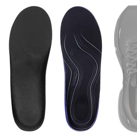 Linkidea 2 Pairs Arch Support Shoe Insoles Compatible with Brooks Ghost 15, GTS 23, Anthem 6, Replacement Shoe Inserts, Shock Absorption and Cushioning for Feet Relief (US Men 6.5/Women 8)