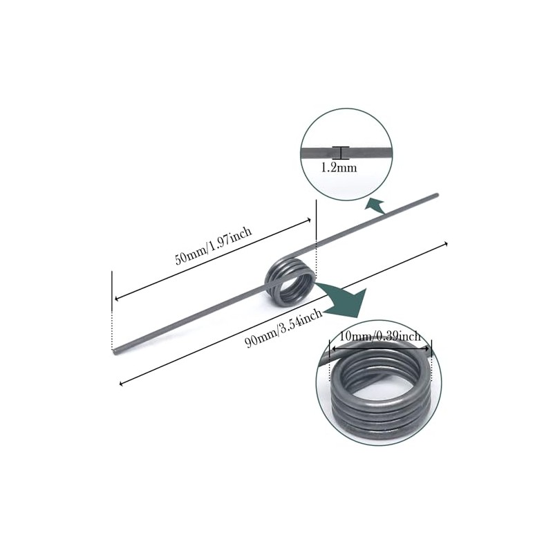 Tiny Spring Steel Torsion Spring,180 Degree Springs,Mechanical Small Torsion Spring,Compression