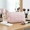 LWLWA Porta Trucchi, Makeup Bag Organizzatore Scompartimenti, Rosa