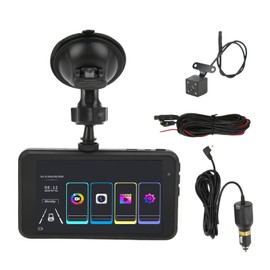 4in Touch Screen Driving Recorder 1080P Dual Dash Cam Night Vision Car DVR Parking Monitor