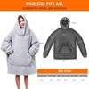 Mia&Coco Hoodie Blanket Women and Men, Oversized Hooded Blanket Hoodie